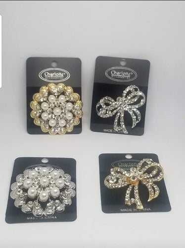 Silver/ Gold Broaches